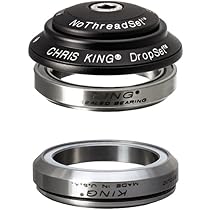 パーツ Chris King DropSet4 42/42 45 Black Chris King DropSet 4 Headset - 1-1/8